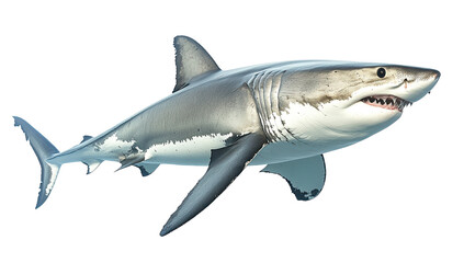 Obraz premium Great white sharks beneath ocean waves an exploration in marine photography