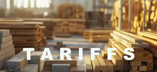 Tariffs word on lumber for sale