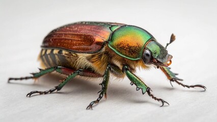 Naklejka premium Ambrosia Beetle on studio background