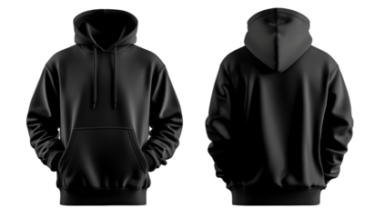 Stylish black hoodie showcase urban setting apparel photography casual vibe