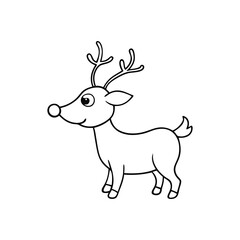 vector illustration of a deer