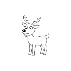 deer with a red nose