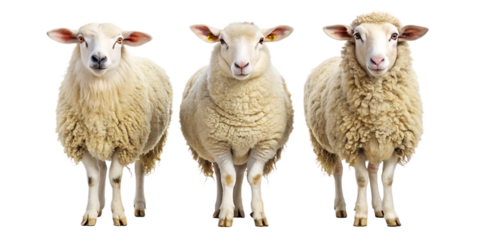 sheep-set isolated on white background PNG