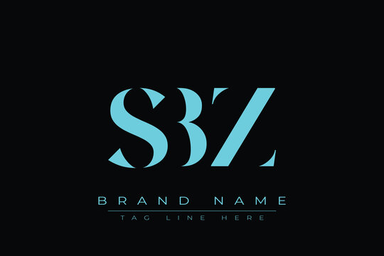 SBZ abstract letter logo design. This logo is designed by three abstract letters.