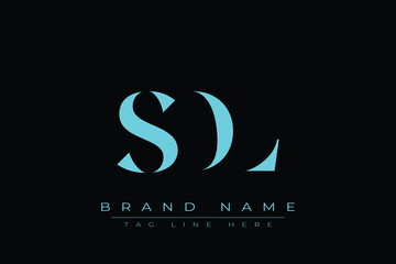 SDL abstract letter logo design. This logo is designed by three abstract letters.