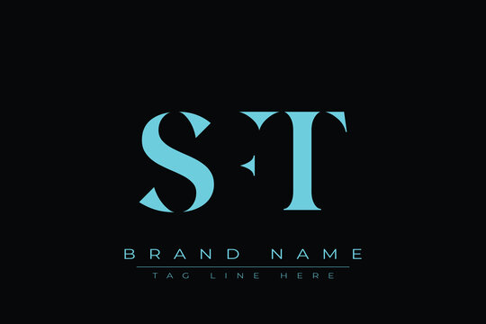SFT abstract letter logo design. This logo is designed by three abstract letters.