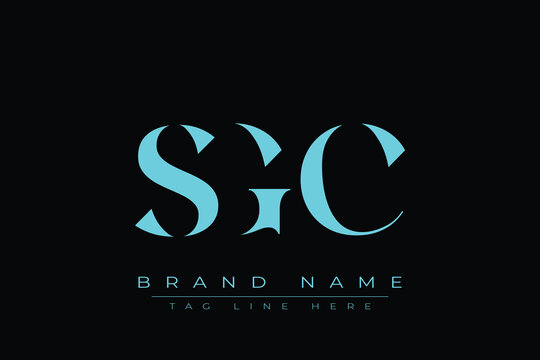SGC abstract letter logo design. This logo is designed by three abstract letters.