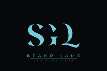 Fototapeta premium SGQ abstract letter logo design. This logo is designed by three abstract letters.