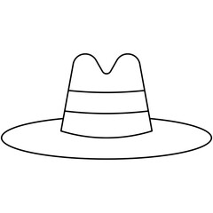 Hat single vector illustration icon