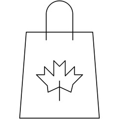 Thanksgiving Shopping single vector illustration icon