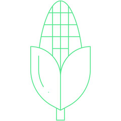 Corn single vector illustration icon