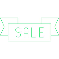 Sale Banner single vector illustration icon