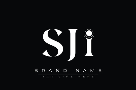 SJI abstract letter logo design. This logo is designed by three abstract letters.