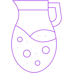 Jug single vector illustration icon