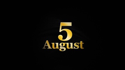 5 August Logo Animation, 5 August Video For You