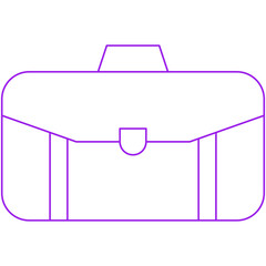 Suitcase single vector illustration icon