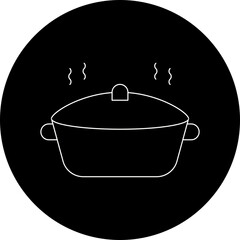 Casserole single vector illustration icon