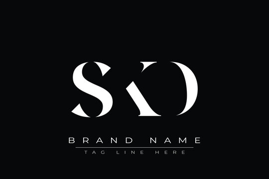 SKD abstract letter logo design. This logo is designed by three abstract letters.