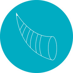 Cornocupia single vector illustration icon