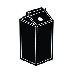 Milk Carton Kindergarten Clipart on White Background