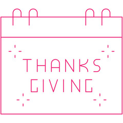 Thanksgiving Date single vector illustration icon
