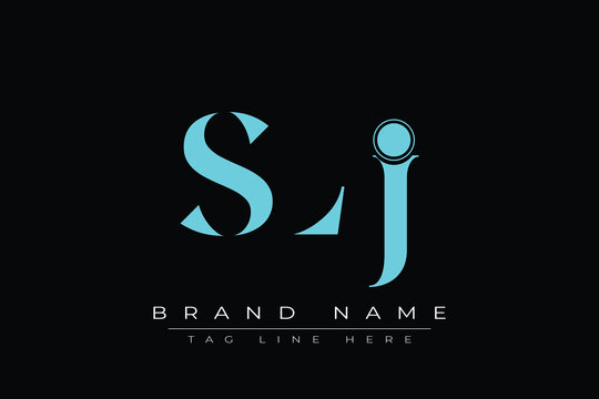SLJ abstract letter logo design. This logo is designed by three abstract letters.