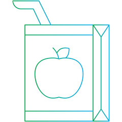 Apple Juice single vector illustration icon