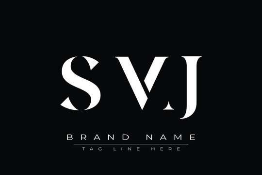 SMJ abstract letter logo design. This logo is designed by three abstract letters.