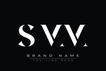 SMM abstract letter logo design. This logo is designed by three abstract letters.