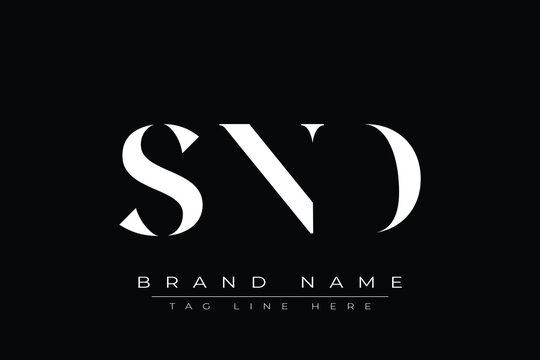 SND abstract letter logo design. This logo is designed by three abstract letters.