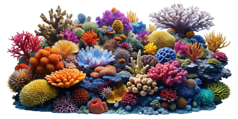  coral-reef isolated on white background PNG