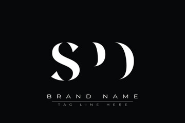 SPD abstract letter logo design. This logo is designed by three abstract letters.