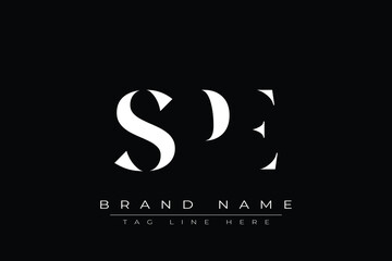 SPE abstract letter logo design. This logo is designed by three abstract letters.