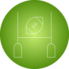 Rugby Match single vector illustration icon