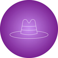 Hat single vector illustration icon