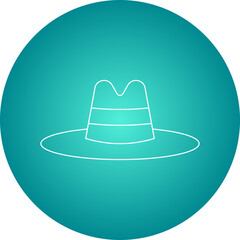 Hat single vector illustration icon