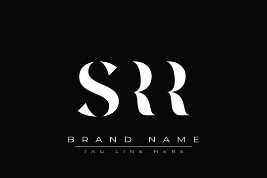 SRR abstract letter logo design. This logo is designed by three abstract letters.