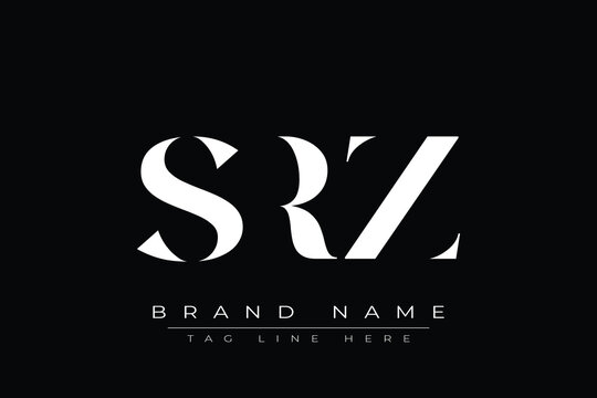 SRZ abstract letter logo design. This logo is designed by three abstract letters.