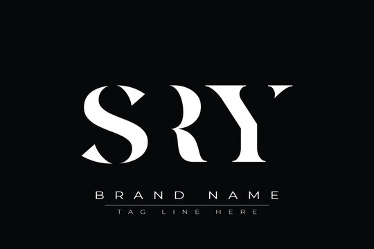 SRY abstract letter logo design. This logo is designed by three abstract letters.