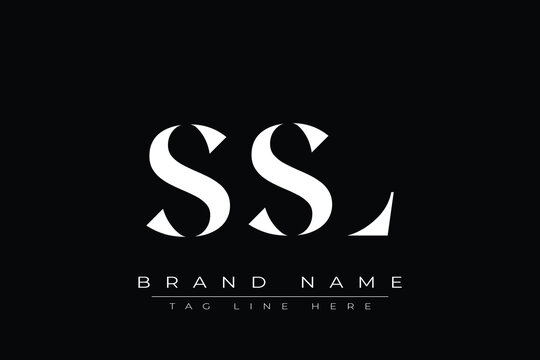 SSL abstract letter logo design. This logo is designed by three abstract letters.