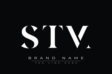 STM abstract letter logo design. This logo is designed by three abstract letters.