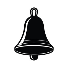 School Bell Icon for Kindergarten Use on White Background
