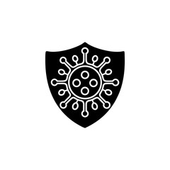 creative details Health Shield Icon Vector Illustration