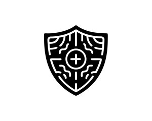 creative details Health Shield Icon Vector Illustration