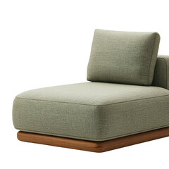 Comfortable modern minimalist chair in a living room setting