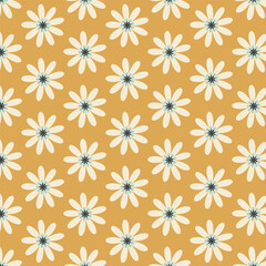 Simple floral pattern in vintage colors