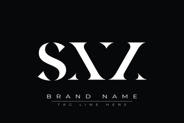 SXX abstract letter logo design. This logo is designed by three abstract letters.