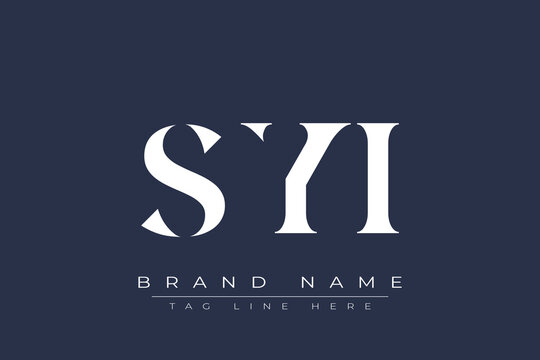 SYI abstract letter logo design. This logo is designed by three abstract letters.