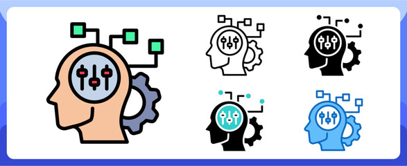 Adaptation, Hybrid Work Multi Style Design Vector Concept