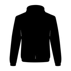 silhouette of a man in a black suit